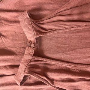 High Neck Tank Top Button back leaf cut out